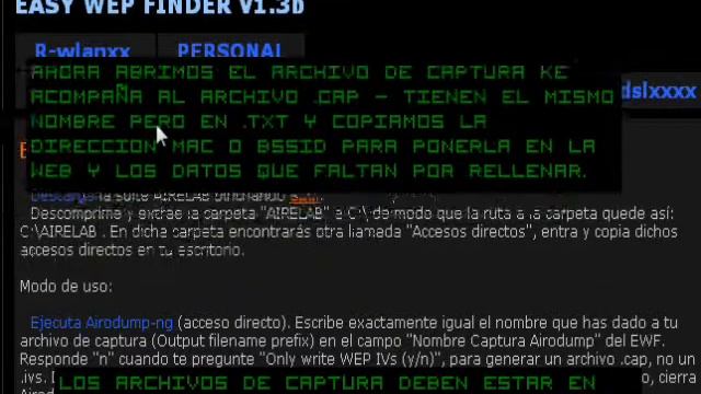 Abrir Redes WLAN XX Airodump WINDOWS XP www.wirelesshack.yolasite.com смотреть онлайн