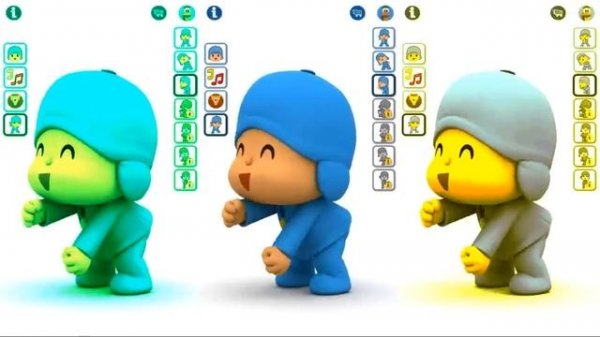 Talking Pocoyo Colors Dance Reaction Compilation Background, Gameplay for BabyKid #1