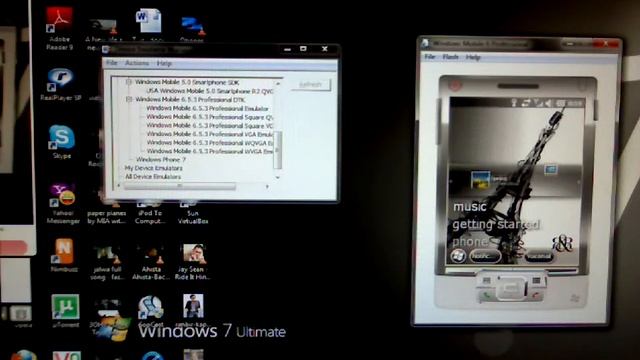 SIMPLE! Connect Windows Mobile 6.5.3 emulator to pc. смотреть онлайн