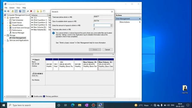 How to creates Partition on Windows 10 | Hard Drive Partition on Computer ? | Pk Academy | смотреть онлайн