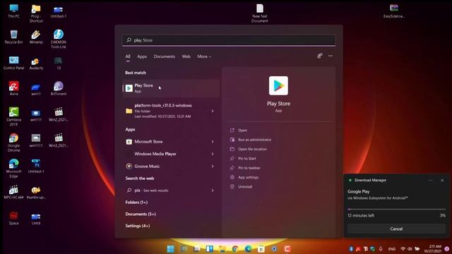 تثبيت متجر جوجل بلاى وتشغيل جميع تطبيقات الاندرويد على ويندوز How to install playstore in Windows 1 смотреть онлайн