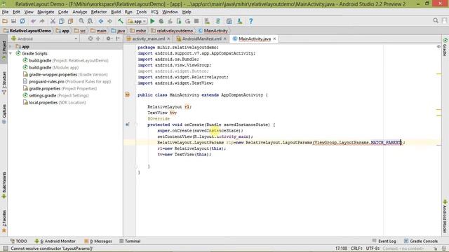 Android Relative Layout Dynamically Part 1 смотреть онлайн