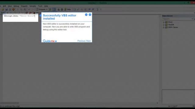 Introduction and How to install VB Script Editor смотреть онлайн