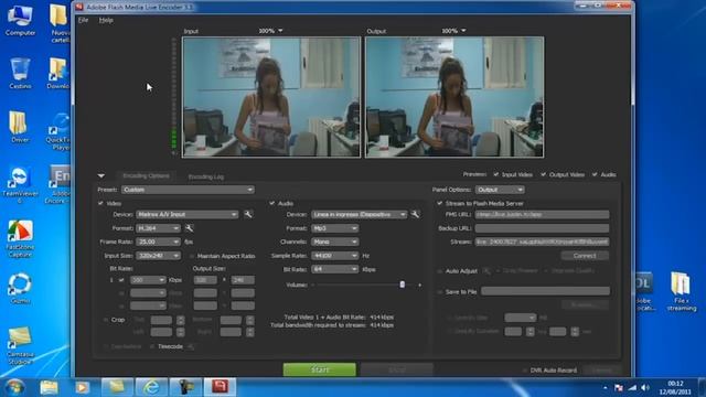 Streaming con Matrox MXO2 e Adobe Flash Media Live Encoder per Windows смотреть онлайн