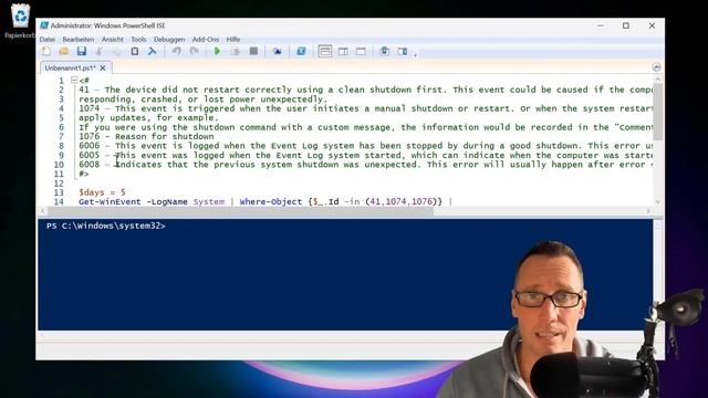 PowerShell: Grund des Neustarts oder Shutdown herausfinden смотреть онлайн