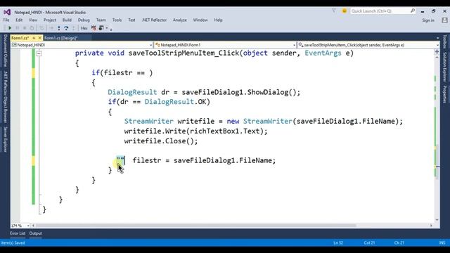 26 C# winform Create a Notepad [Hindi] смотреть онлайн