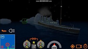 RMS Olympic Sinking but at night - Ship Handling Simulator - Ship Mooring 3D
