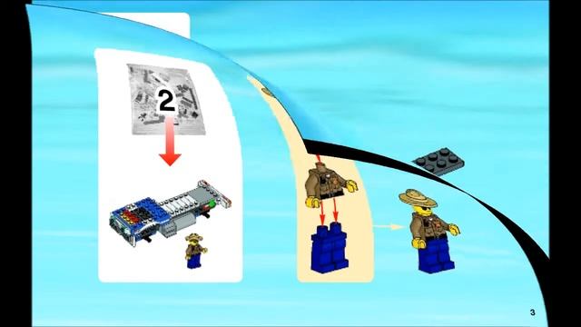 LEGO 4205 Off Road Command Center City Police (Instruction Booklet)