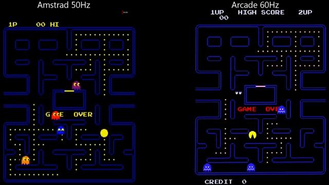 Amstrad CPC - Pacman Arcade Emulator (MAME comparison) смотреть онлайн