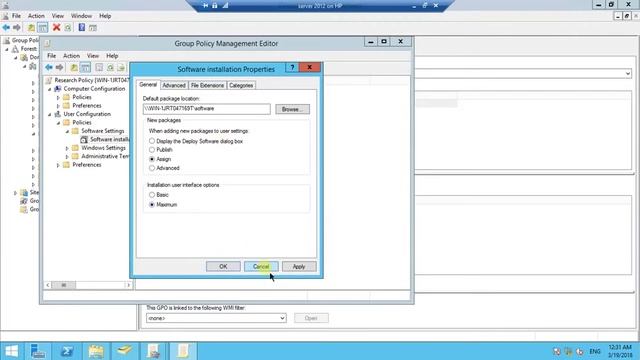 Windows Server 2012 R2: How to deploy software using Group Policy Object (GPO) in Hindi --Part 11 смотреть онлайн