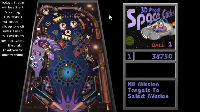 3D Pinball Space Cadet (Silent) Stream 6/18/2020 смотреть онлайн