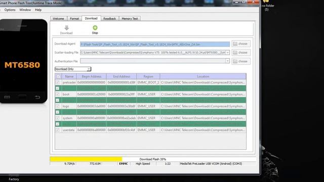 Symphony V75 6 0 ALPS W10 24 p0 logo hang 1000000% working done смотреть онлайн
