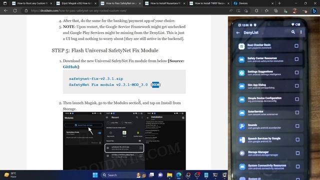 How to Pass SafetyNet Test on Rooted Nusantara ROM смотреть онлайн