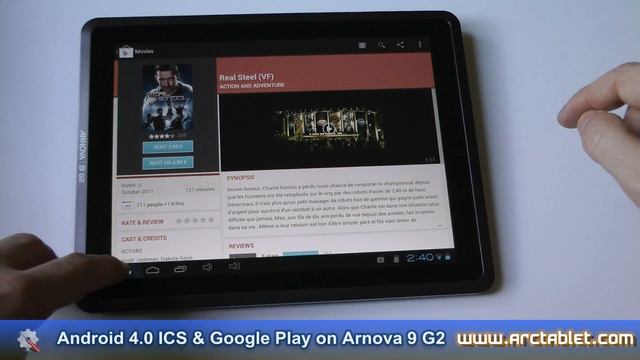Arnova 9 G2 Android 4.0 ICS and Google Play with a custom firmware
