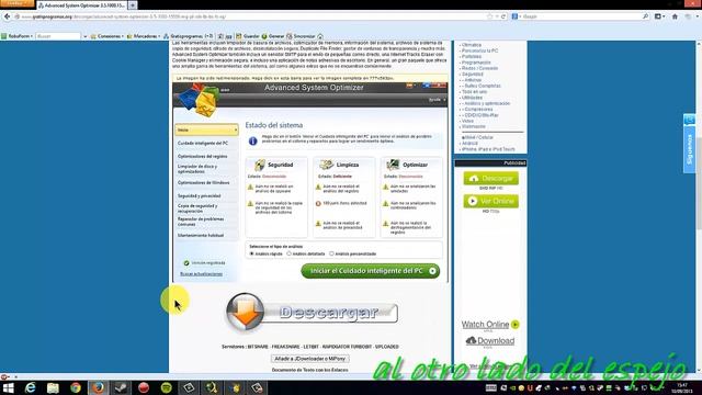 Advanced System Optimizer 3.5.1000.15559 [Español] [MG-PL-SSH-LB-BS-FS +] смотреть онлайн