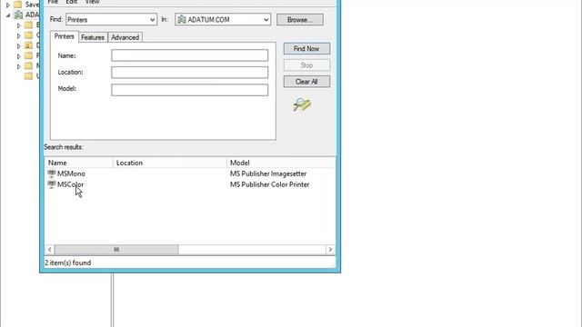 70-410 Lab 5 Find Printer in Active Directory смотреть онлайн