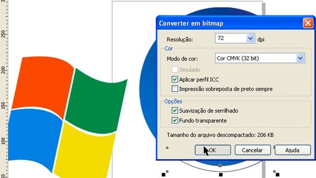 Corel Draw X4 - Criando a logo do Win Vista смотреть онлайн