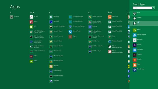 Windows 8 Preview: Searching For An App смотреть онлайн