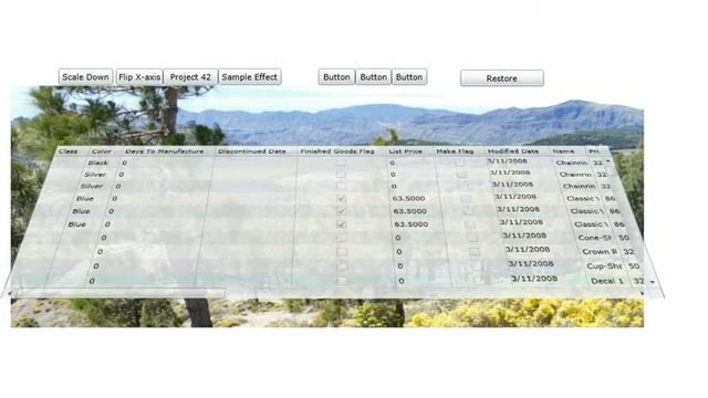 Animating Datagrid Effects Blend Silverlight demo смотреть онлайн