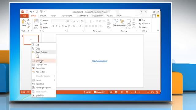 How to add hyperlinks to a PowerPoint 2013 presentation in Windows® 7 смотреть онлайн