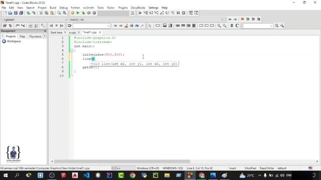 How to line draw in C++ Using graphics.h (Dev C++) | C++ Graphics | lec 2 смотреть онлайн