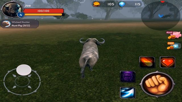 The Buffalo Animal Simulator Animal Revolt Battle Gameplay Android смотреть онлайн