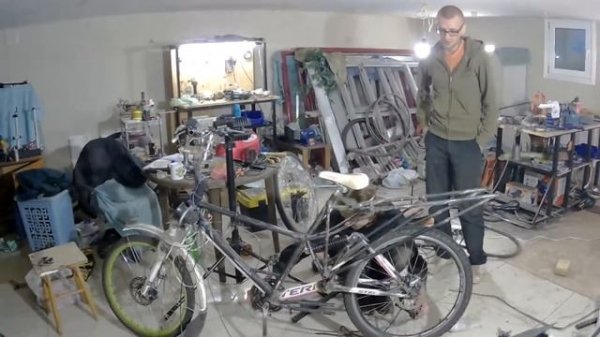 Делаем бешенный двуподвес, аморт от скутера на велик !