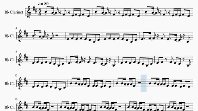 Clarinet Sheet Music: How to play Life Goes On by Oliver Tree смотреть онлайн