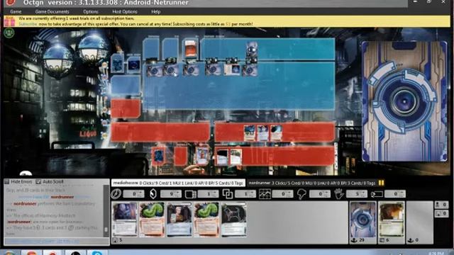 Android: Netrunner Parasite Andy vs Nordrunner's Trap Medtech OCTGN смотреть онлайн