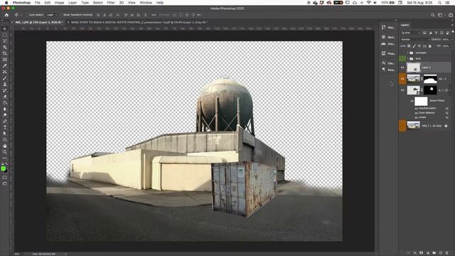 10 Matte Painting Perspective distort shadows смотреть онлайн