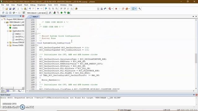 Tutorial stm32f103 : blinking led смотреть онлайн