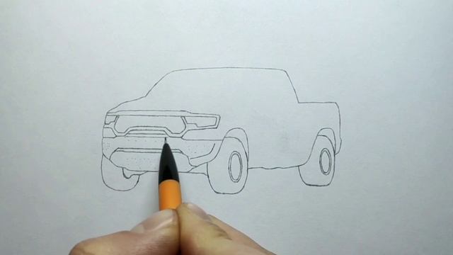 How to draw a DODGE RAM TRX 2021 / drawing dodge ram 1500 trx 2020 off-road car смотреть онлайн