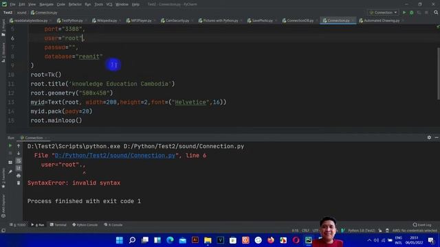 How Create Button and Connection with mysql use python смотреть онлайн