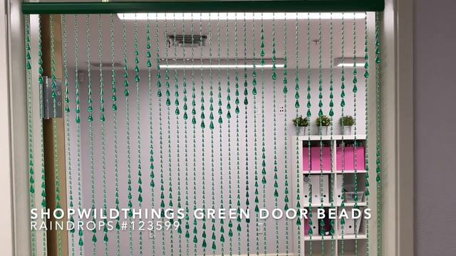 ShopWildThings Green Beaded Curtains Raindrop Waterfall Pattern for Doorways, Windows & Backdrops смотреть онлайн