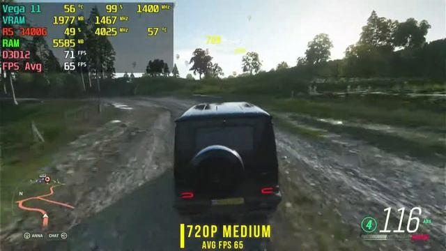 FORZA HORIZON 4 STEAM | R5 3400G | VEGA 11 | 16GB RAM [DUAL CHANNEL] 720P ALL SETTINGS TEST (STOCK) смотреть онлайн
