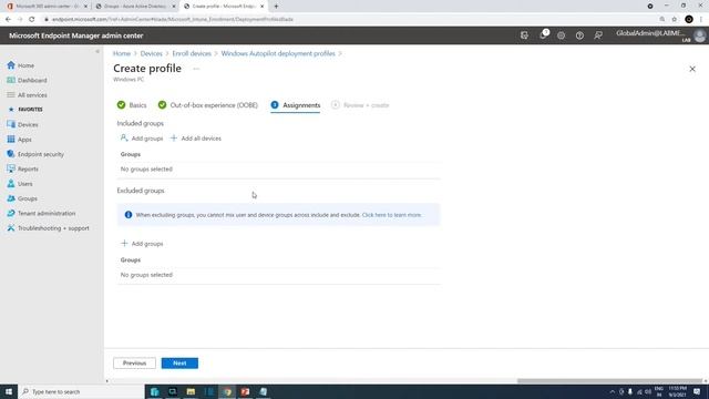 Day 02.6 Create and Assign Windows Autopilot Deployment Profile Azure AD Join смотреть онлайн
