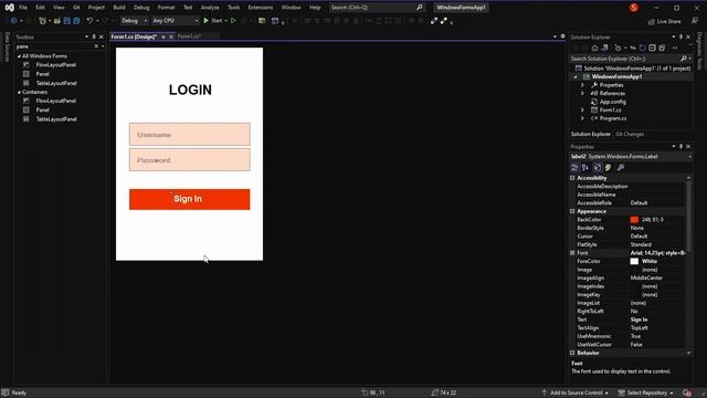 VISUAL STUDIO 2022 Design UI Modern Login With C SHARP 2023 смотреть онлайн