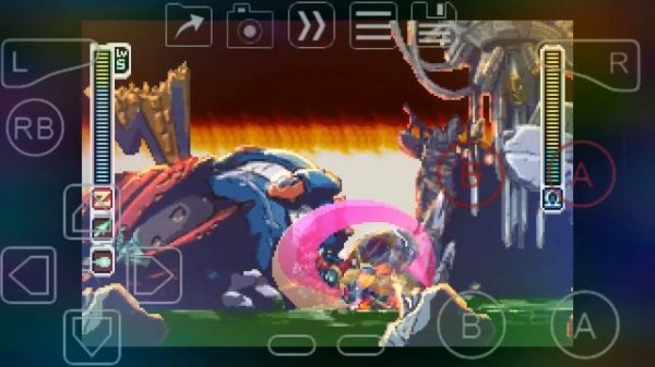 RockMan Zero 3 Omega Zero vs Zero (Hack Reversed) MyBoy Emulator Android