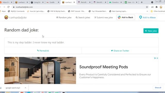 Android wear OS application development: Dad jokes application part 2 смотреть онлайн
