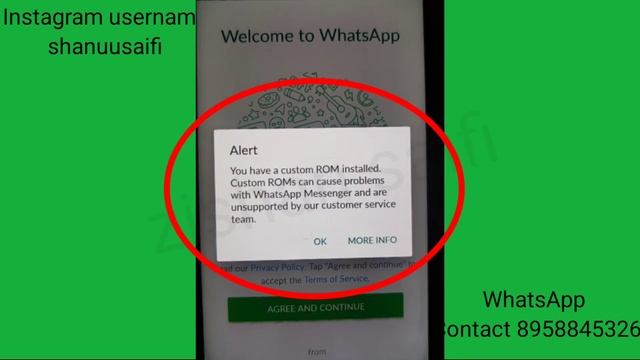 WhatsApp Fix You have a custom ROM installed. Custom ROMs can cause problems unsupported problem смотреть онлайн