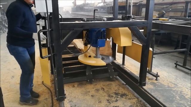 Угловая пилорама ПДУ1 производства ПО "Диаком" смотреть онлайн