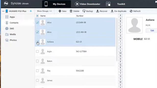 How to Backup Android Contacts with Syncios Manager смотреть онлайн