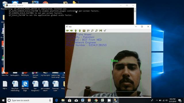face Recognition Demo in Python language смотреть онлайн