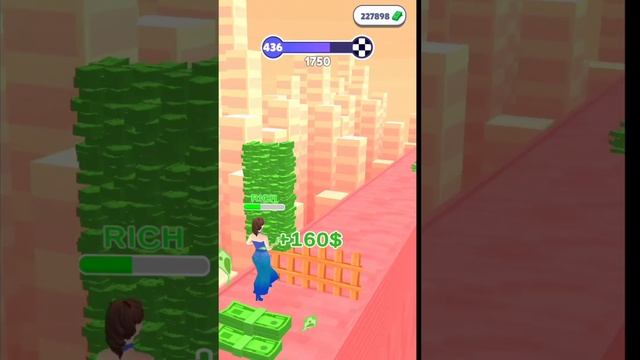 Money run 3d gameplay Lev 250, Satisfying Mobile Games Walkthrough iOS, Android... смотреть онлайн