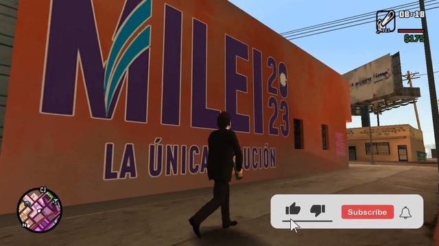 🦁 SKIN DE JAVIER MILEI PARA GTA SAN ANDREAS + MURAL DE CAMPAÑA 🦁 | SKINS PARA GTA SA смотреть онлайн