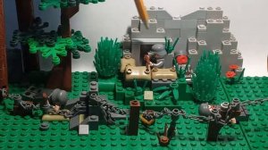 лего самоделка на тему 2 мировая война(обзор на траншею немцев)