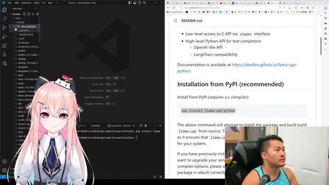 Working on AI VTuber, Getting Vicuna Working - Vivy Enhancements смотреть онлайн