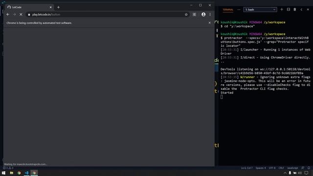 Run Protractor Plugin & Run Test in an existing browser [Protractor Tutorial] | LetCode смотреть онлайн