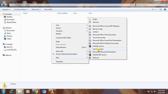 Create Folder in Windows and rename any file or folder and create Zipped folder смотреть онлайн
