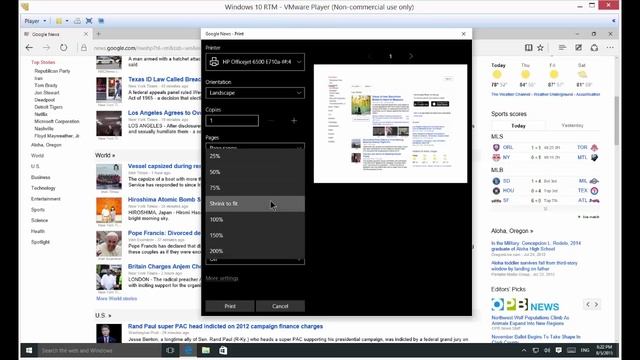 How to print in the Edge web browser in Windows 10 смотреть онлайн